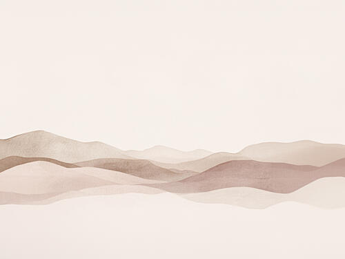Serene Desert Layers Art Print by Kathrin Pienaar