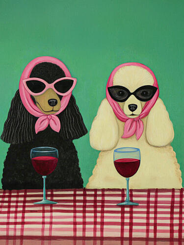 Posh Dogs Art Print by Kathrin Pienaar