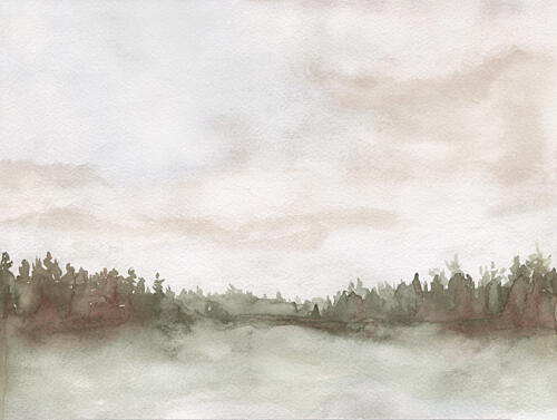 Misty Forest Morning Art Print by Kathrin Pienaar