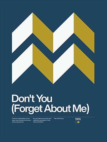 Retro Geometric Lyric Art Print by David Vineis