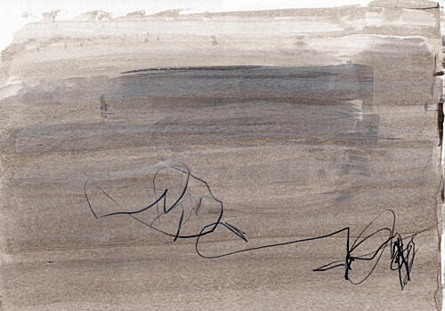 Muted Organic Abstract Art Print by Uplusmestudio