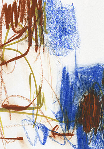 Vibrant Abstract Strokes Art Print by Uplusmestudio