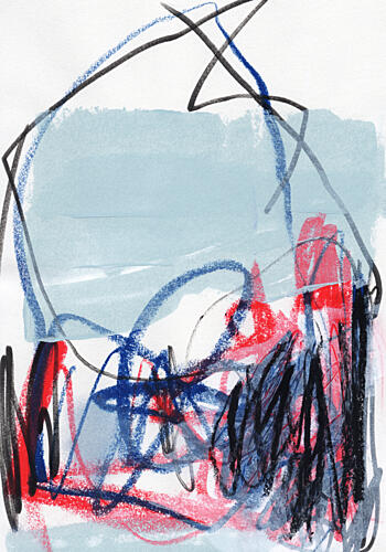 Dynamic Abstract Strokes Art Print by uplusmestudio