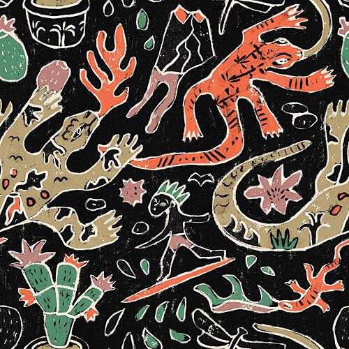 Lanzarote Pattern Art Print by Raipa Studio