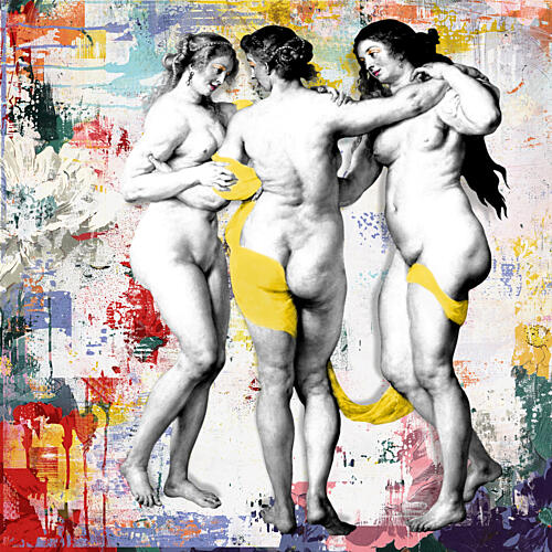 Three Graces Abstract Art abstrait reproduction