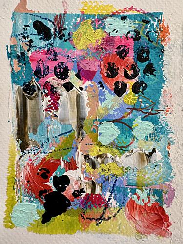 Abstract Color Burst Art Print by Irene Chua