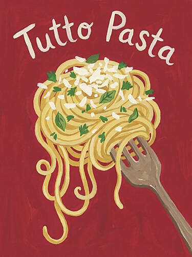 Rustic Italian Pasta Art Print