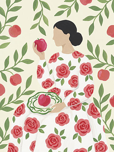 Red Apples Garden Art Print