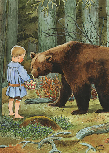 Mors Lilla Olle Art Print by Elsa Beskow
