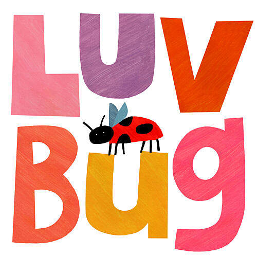 Colorful Luv Bug Art Print by Susan Black