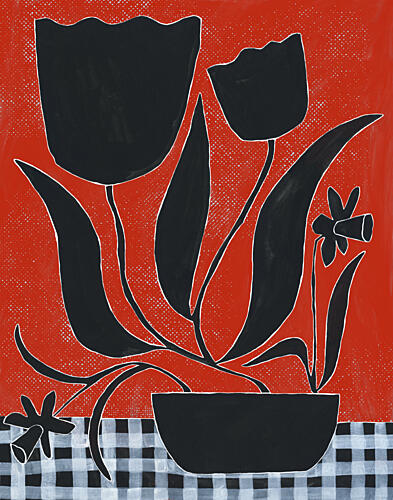 Folk Art Still Life Art Print by Susan Black