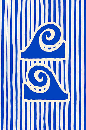Blue Ocean Waves Océan reproduction