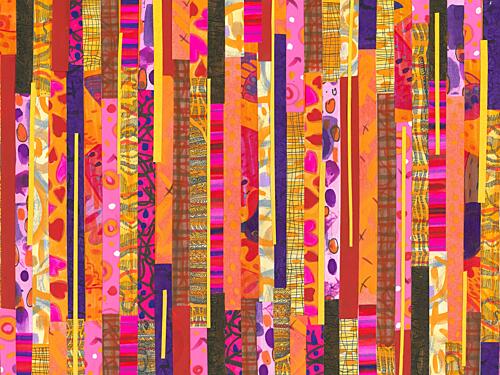 Vibrant Pattern Collage Art Print