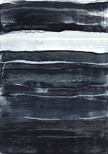 Dark Abstract Layers Art Print by Uplusmestudio