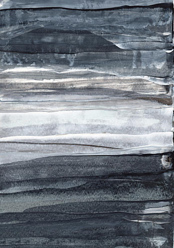 Abstract Grey Horizon Art Print by uplusmestudio