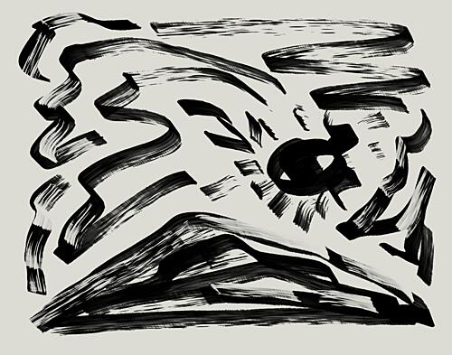Dynamic Sumi Ink Abstract Art Print by Josie George