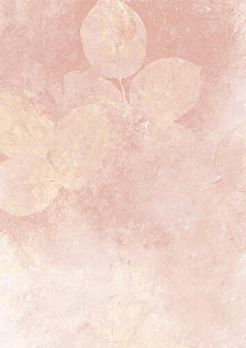 Faded Pink Leaves Art Print
