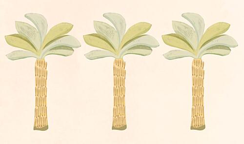 Coastal Palm Trio Art Print