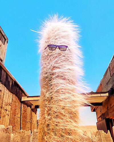 Cool Cactus Sunglasses Art Print by Tom Windeknecht