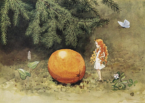 Solagget 1932 003 Art Print by Elsa Beskow