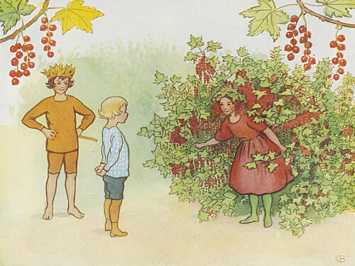 Lasse Liten I Tradgarden 1923 Figuratif reproduction