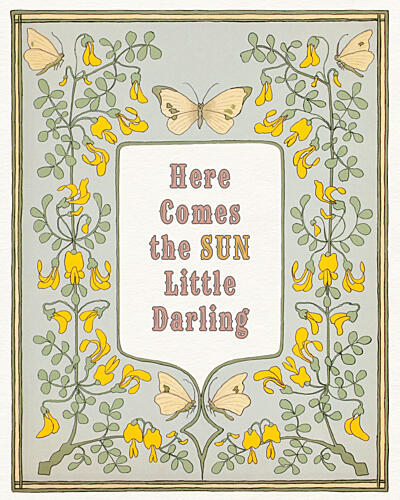 Hopeful Butterfly Quote Art Print by Wild Violets