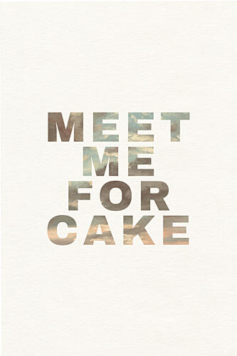 Meet Me for Cake Art Print by Wild Violets