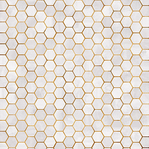 Elegant Gold Geometry Doré reproduction