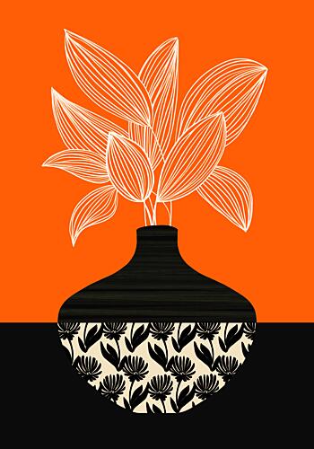 Abstract Botanical Still Life Art Print by Kristian Gallagher