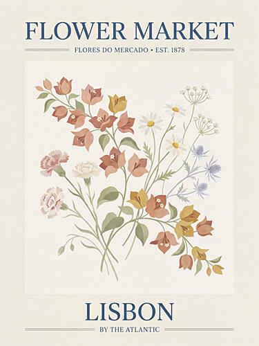 Delicate Floral Bouquet Art Print