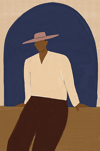 Man in Blue Arch Mode reproduction