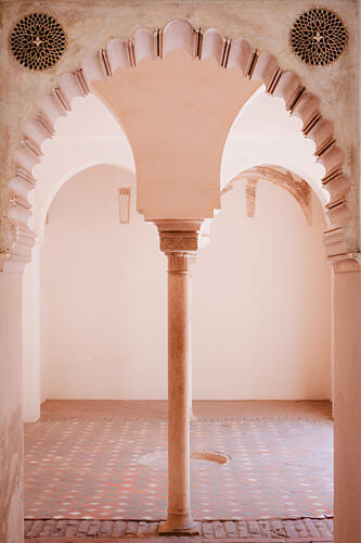Moorish Archway Hall Art Print by Aimee Giles