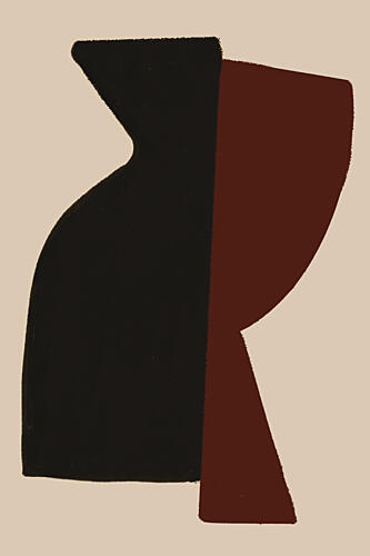 Elegant Color Block Art Print by The Miuus Studio