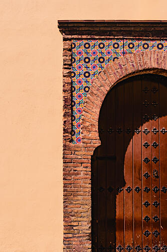 Moroccan Tiled Arch Art Print by Aimee Giles
