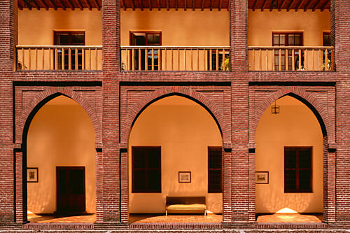 Historic Brick Arches Art Print by Aimee Giles