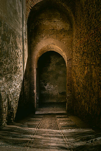 Mysterious Arched Tunnel Art Print by Aimee Giles