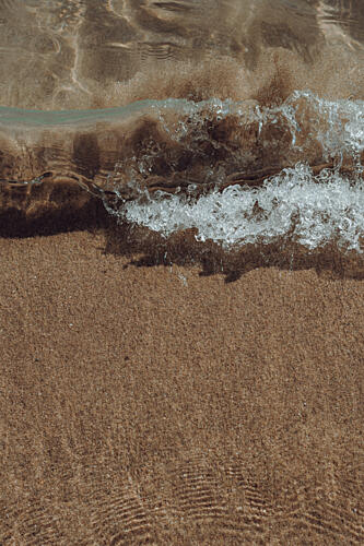 Gentle Shore Wave Art Print by Aimee Giles