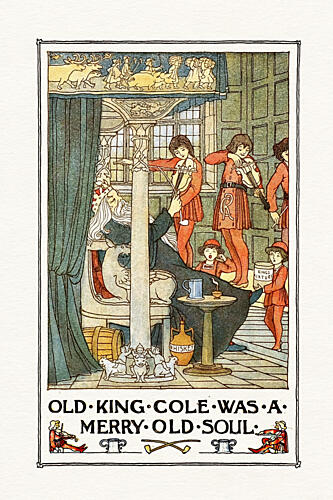 Merry Old King Cole Art Print by Wild Violets