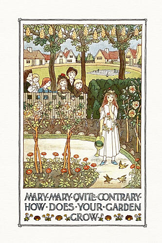 Mary Mary Quite Contrary Art Print by Wild Violets