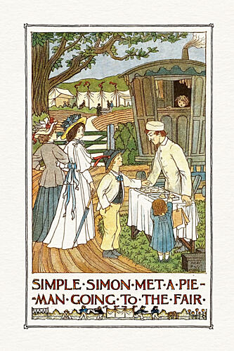 Simple Simon Fair Day Art Print by Wild Violets