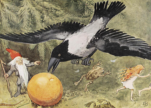 Solagget 1932 Krakan Art Print by Elsa Beskow