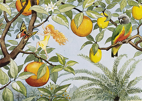 Solagget 1932 Sollandet Art Print by Elsa Beskow