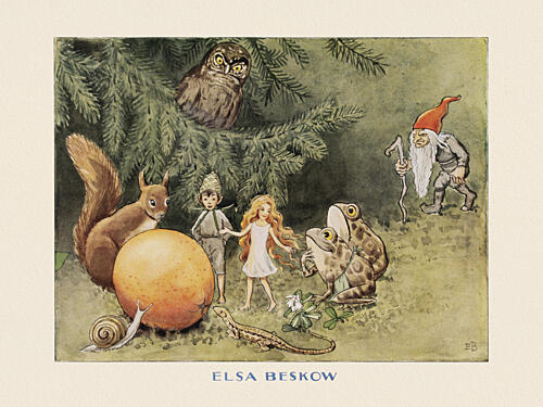 Solagget Art Print by Elsa Beskow