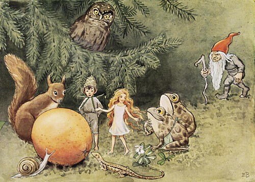 Solagget 1932 Art Print by Elsa Beskow