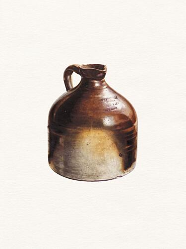 Rustic Stoneware Jug Art Print