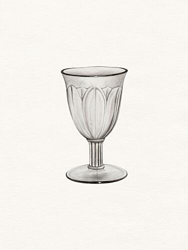 Elegant Ornate Goblet Art Print by Wild Violets
