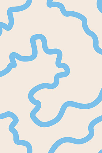 Fluid Blue Lines Minimaliste reproduction