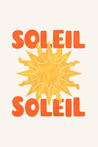 Bright Soleil Sunshine Art abstrait reproduction