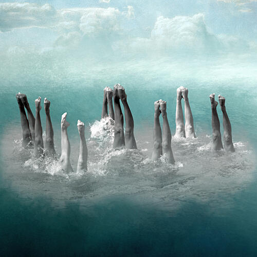 Dreamy Swimming Legs Art Print