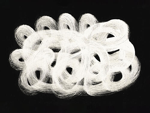 Abstract White Motion Minimaliste reproduction